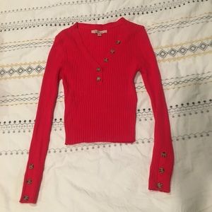 Long sleeve with brown buttons. Size S. NWOT